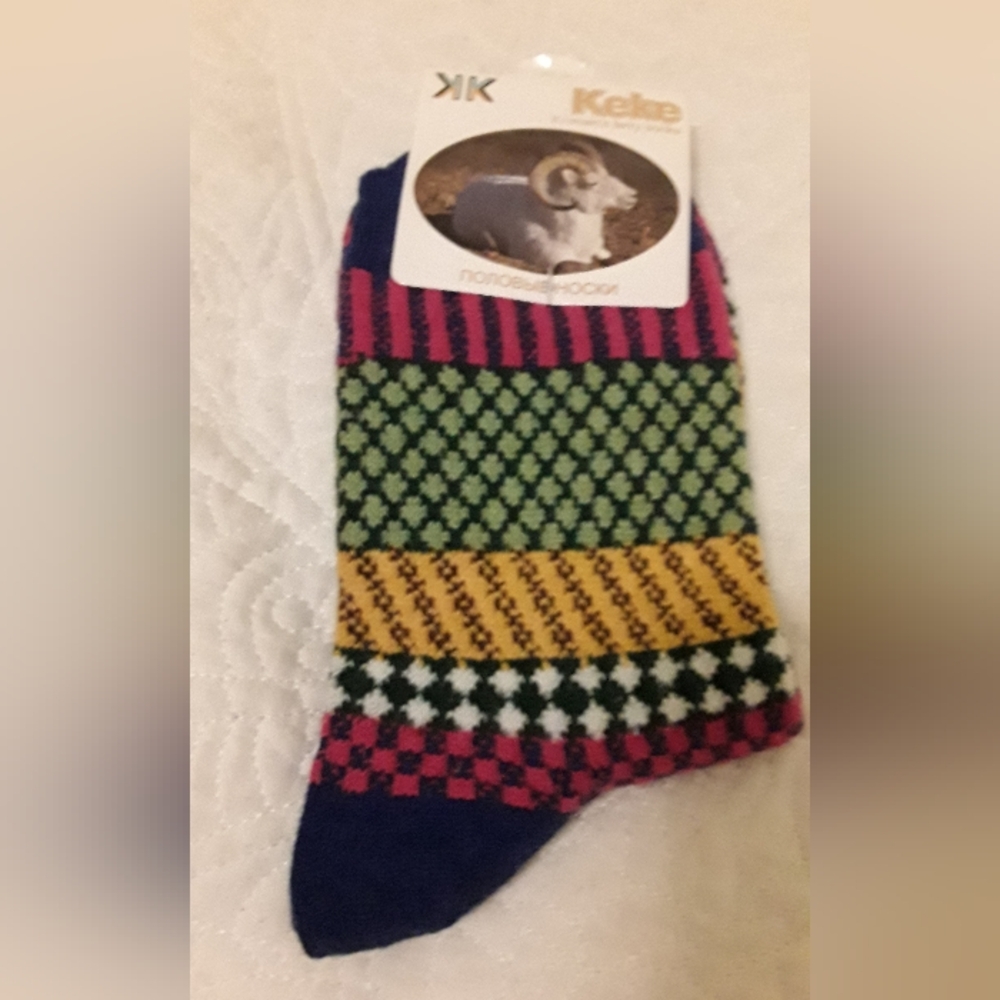 KEKE MULTICOLORED PATTERNED SOCKS